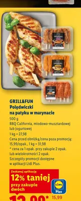 Polędwiczki na patyku w marynacie Grill&Fun promocja w Lidl