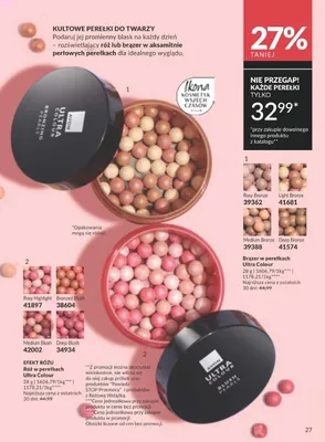 Róż w perełkach Rosy Highlight promocja w AVON