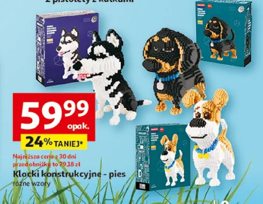 Klocki konstrukcyjne - pies promocja w Auchan