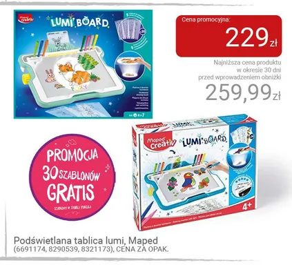 Podświetlana tablica lumi Maped promocja w Smyk