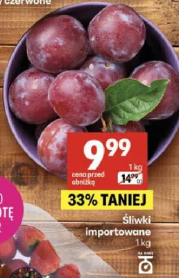 Śliwki importowane promocja w Delikatesy Centrum