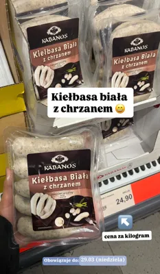 Kiełbasa biała promocja w Aldi