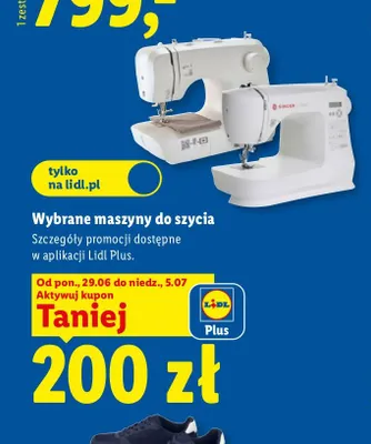 Maszyna do szycia Singer model nowoczesny promocja w Lidl