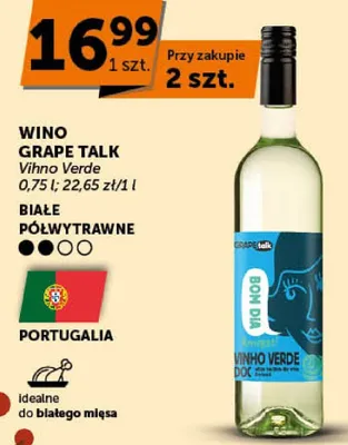 Wino Vihno Verde białe półwytrawne promocja w Groszek