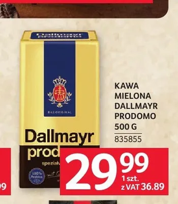 Kawa mielona Dallmayr Prodomo promocja w Selgros