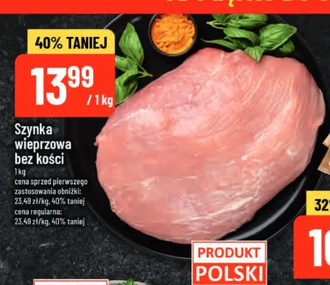 Szynka wieprzowa bez kości promocja w POLOmarket