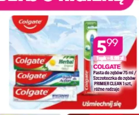 Szczoteczka do zębów Colgate Premier Clean promocja w Drogerie Koliber