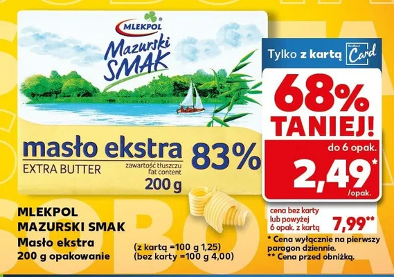 Masło ekstra promocja w Kaufland