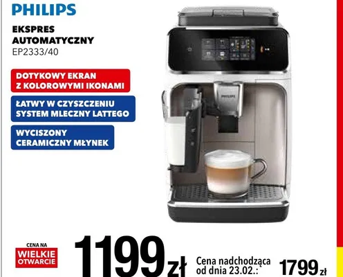 Ekspres automatyczny EP2333/40 promocja w RTV EURO AGD