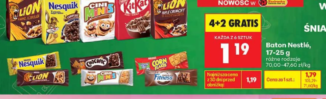 Baton Nestlé promocja w Biedronka