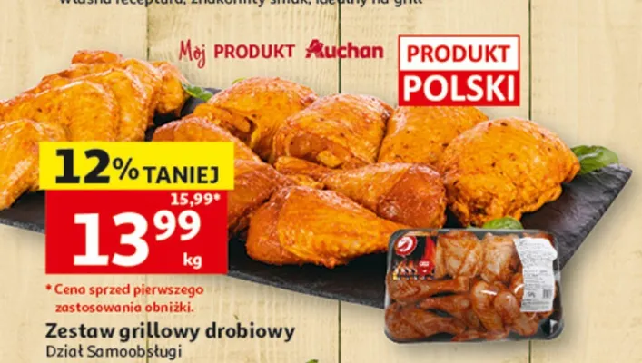 Zestaw grillowy drobiowy Auchan promocja w Auchan