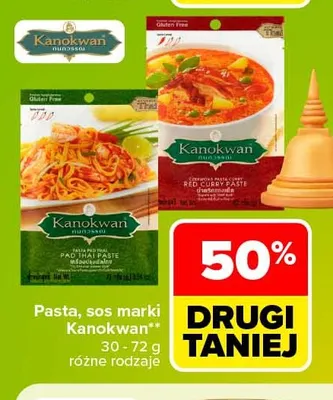 Pasta czerwone curry Kanokwan promocja w Carrefour