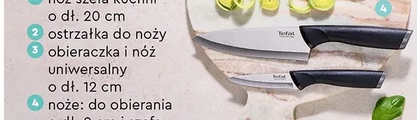 Akcesoria kuchenne - noże do obierania i szefa kuchni promocja w Biedronka