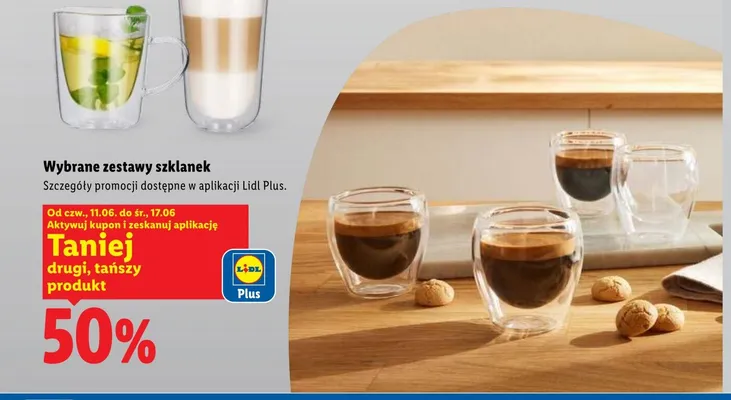 Zestawy szklanek promocja w Lidl