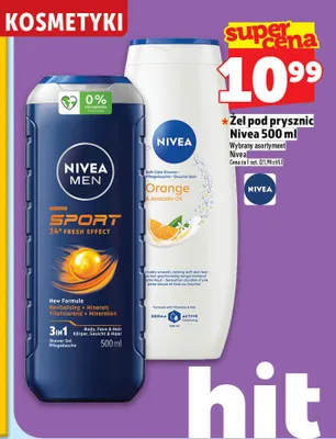 Żel pod prysznic Nivea Men Sport promocja w TOPAZ