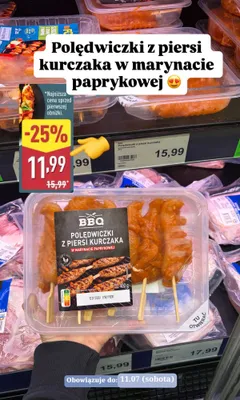 Polędwiczki z piersi kurczaka BBQ w marynacie paprykowej promocja w Aldi