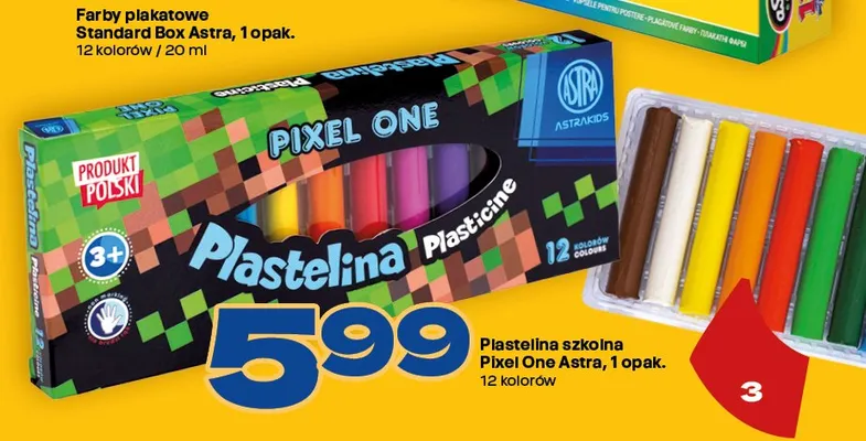 Plastelina szkolna Pixel One Astra promocja w Twój Market