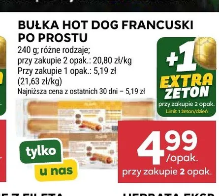 Bułka hot dog francuski Po Prostu promocja w Stokrotka