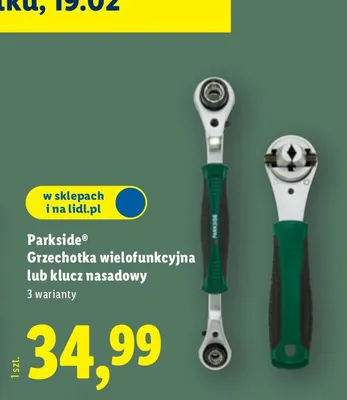Grzechotka wielofunkcyjna lub klucz nasadowy promocja w Lidl