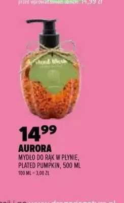 Mydło do rąk w płynie Plated Pumpkin Aurora promocja w Drogerie Natura