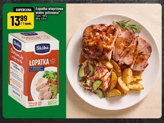 Łopatka wieprzowa wolno gotowana Skiba promocja w POLOmarket