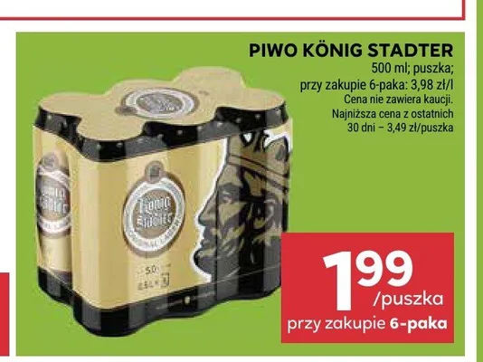 Piwo König Stadter promocja w Stokrotka