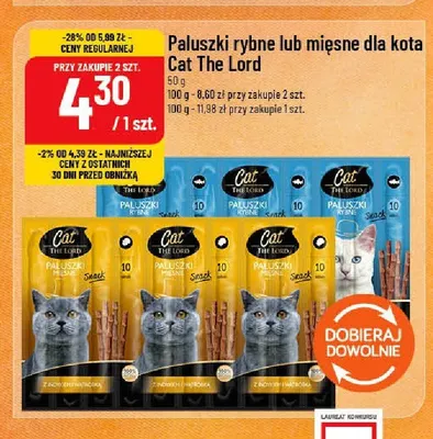 Paluszki rybne dla kota Cat The Lord promocja w POLOmarket