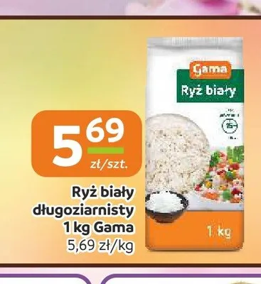 Ryż biały długoziarnisty Gama promocja w Społem Częstochowa