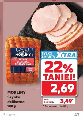 Szynka delikatna Morliny promocja w Kaufland