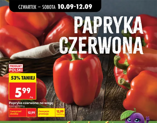 Papryka czerwona promocja w Biedronka