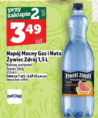 Napój mocny gaz i nuta promocja w TOPAZ