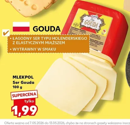 Ser Gouda Mlekpol promocja w Kaufland