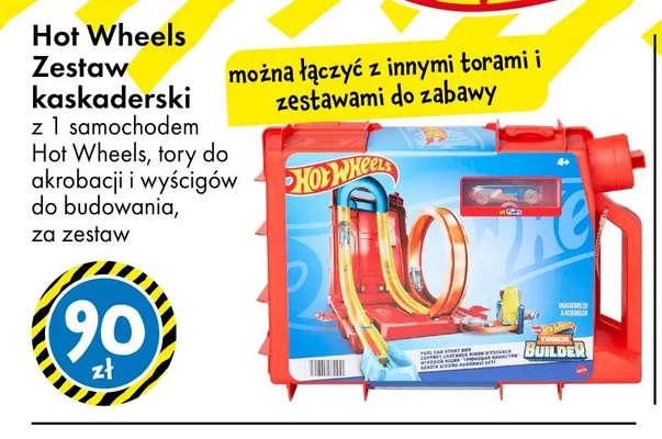 Zestaw kaskaderski Hot Wheels promocja w Tedi