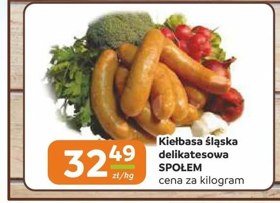 Kiełbasa śląska delikatesowa Społem promocja w Społem Częstochowa