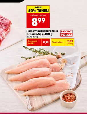 Polędwiczki z kurczaka Kraina Mięs promocja w Biedronka