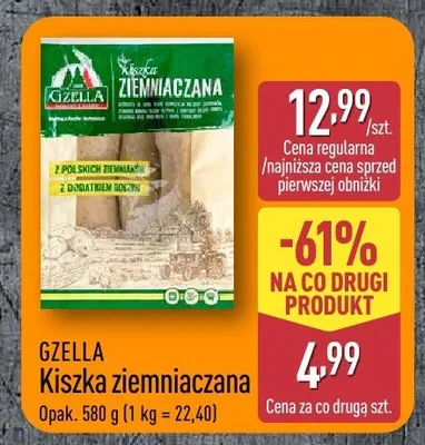 Kiszka ziemniaczana Gzella promocja w Aldi