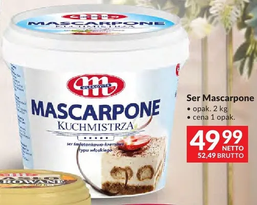Ser Mascarpone Kuchmistrza Mlekovita promocja w Makro