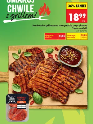 Karkówka grillowa w marynacie paprykowej Czas na Grill promocja w Biedronka