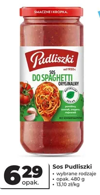 Sos do spaghetti oryginalny Pudliszki promocja w Odido