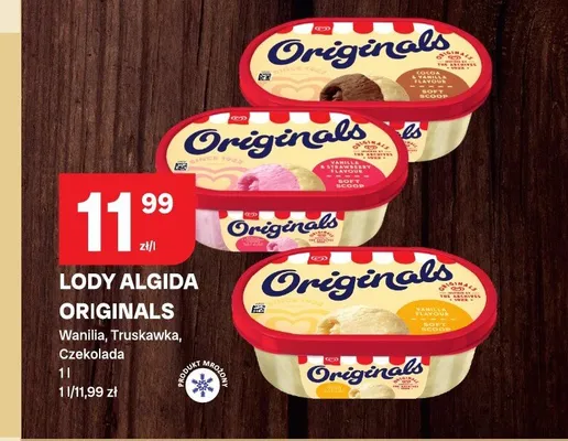Lody Algida Originals promocja w Chorten