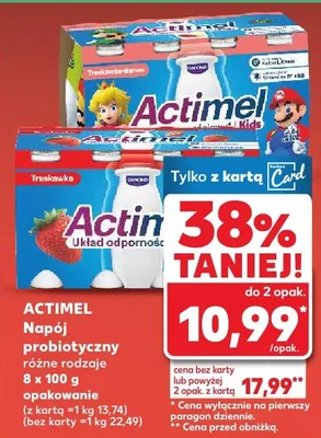 Napój Actimel probiotyczny różne rodzaje promocja w Kaufland