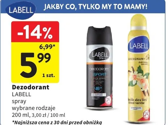 Dezodorant spray wybrane rodzaje promocja w Intermarche