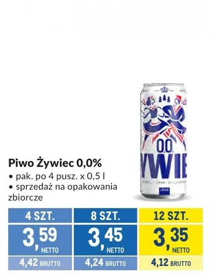 Piwo Żywiec 0,0% promocja w Makro