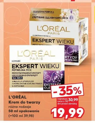 Krem do twarzy L'Oréal Paris Ekspert Wieku 60+ promocja w Kaufland