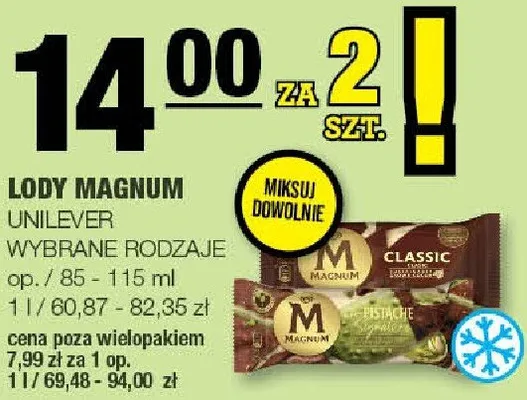 Lody magnum promocja w SPAR