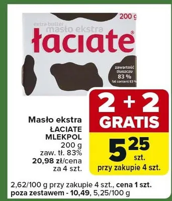 Masło ekstra promocja w Carrefour Express
