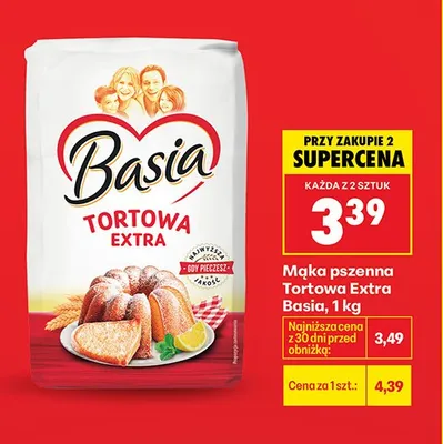 Mąka pszenna tortowa extra promocja w Biedronka