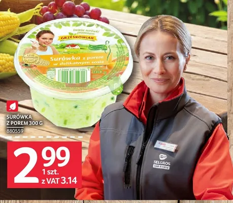 Surówka z porem Grześkowiak promocja w Selgros