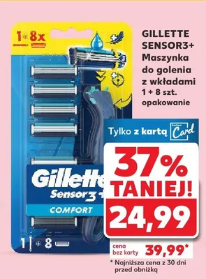 Maszynka do golenia z wkładami Sensor3+ Comfort promocja w Kaufland