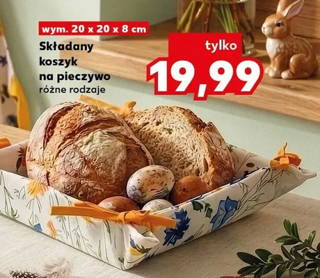 Składany koszyk na pieczywo promocja w Kaufland